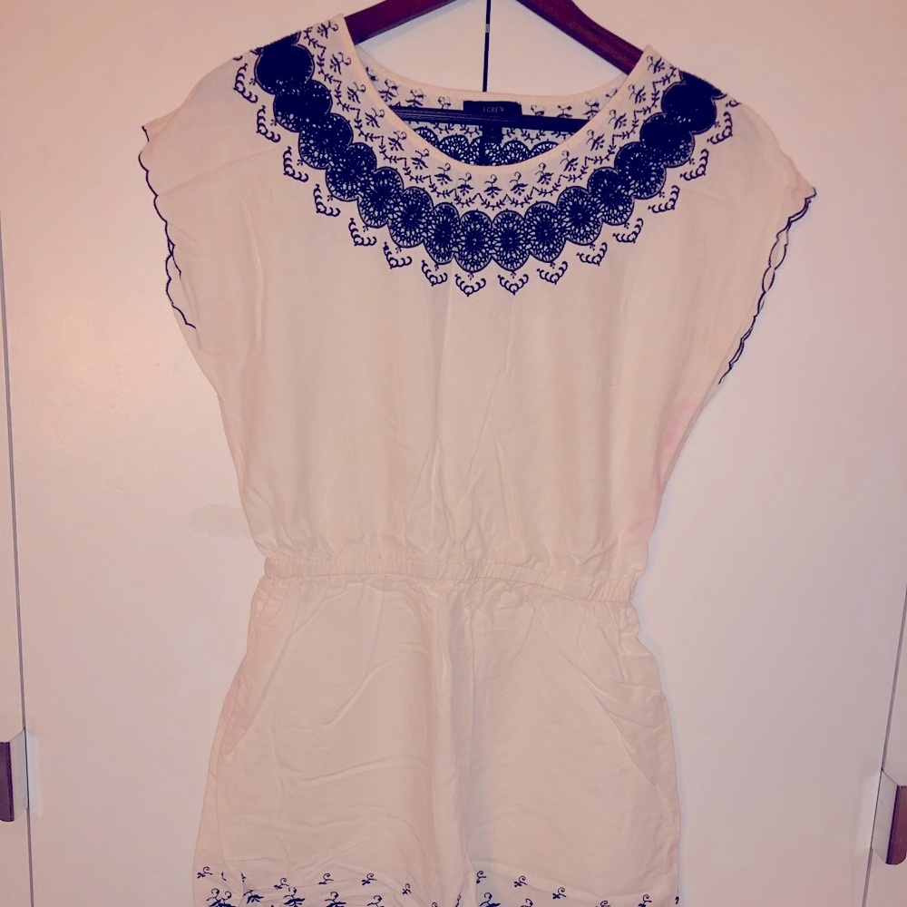 JCrew embroidered dress